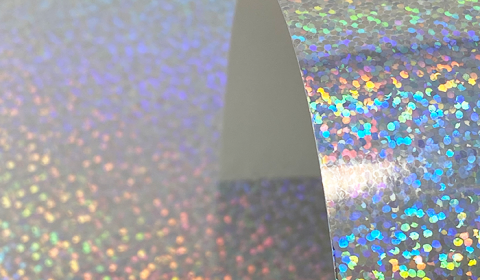 Holographic Confetti Mirror Card 220gsm