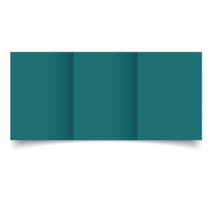 Teal Card Blanks Double Sided 240gsm-A6-Trifold