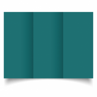Teal Card Blanks Double Sided 240gsm-DL-Trifold