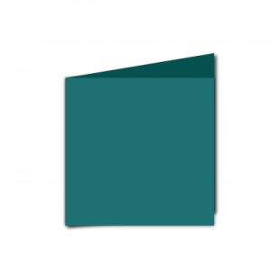 Teal Card Blanks Double Sided 240gsm-Small Square-Portrait
