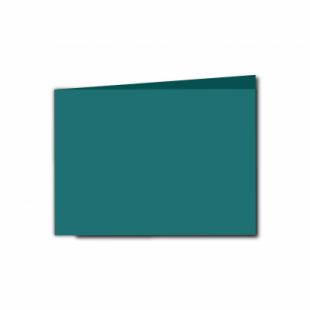 Teal Card Blanks Double Sided 240gsm-A6-Landscape