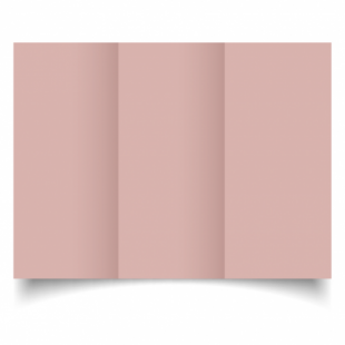 Baby Pink Card Blanks Double Sided 240gsm-DL-Trifold