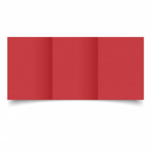 Christmas Red Card Blanks Double Sided 240gsm-A6-Trifold