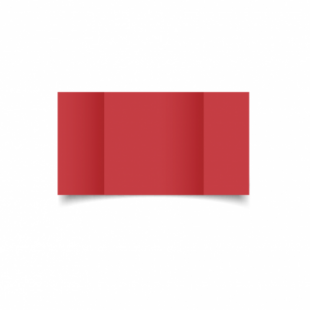 Christmas Red Card Blanks Double Sided 240gsm-Large Square-Gatefold