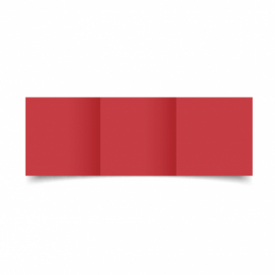 Christmas Red Card Blanks Double Sided 240gsm-Small Square-Trifold