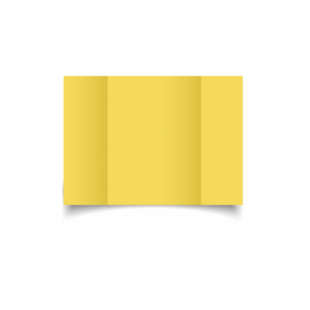 Daffodil Yellow Card Blanks Double Sided 240gsm-A6-Gatefold