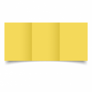 Daffodil Yellow Card Blanks Double Sided 240gsm-A6-Trifold