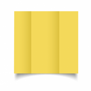 Daffodil Yellow Card Blanks Double Sided 240gsm-DL-Gatefold