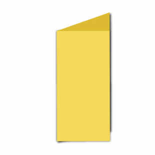 Daffodil Yellow Card Blanks Double Sided 240gsm-DL-Portrait