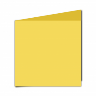 Daffodil Yellow Card Blanks Double Sided 240gsm-Large Square-Portrait