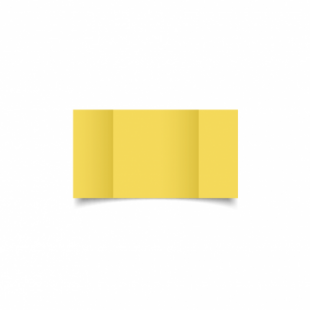 Daffodil Yellow Card Blanks Double Sided 240gsm-Small Square-Gatefold