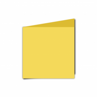 Daffodil Yellow Card Blanks Double Sided 240gsm-Small Square-Portrait