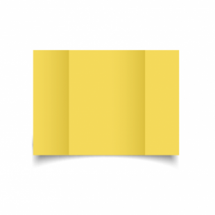 Daffodil Yellow Card Blanks Double Sided 240gsm-A5-Gatefold