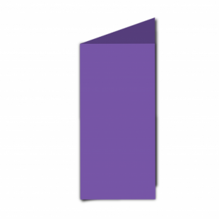 Dark Violet Card Blanks Double Sided 240gsm-DL-Portrait