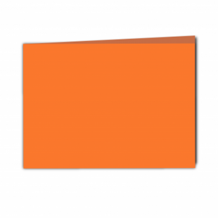 Mandarin Orange Card Blanks Double Sided 240gsm-A5-Landscape