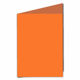 Mandarin Orange Card Blanks Double Sided 240gsm-A5-Portrait
