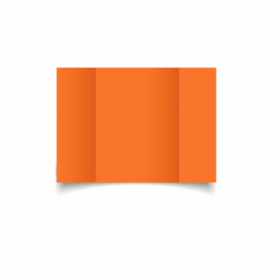 Mandarin Orange Card Blanks Double Sided 240gsm-A6-Gatefold
