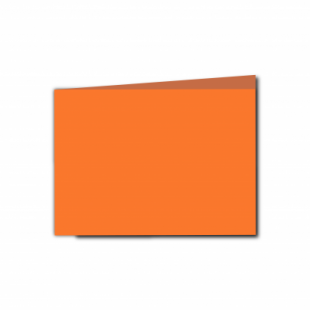 Mandarin Orange Card Blanks Double Sided 240gsm-A6-Landscape
