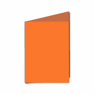 Mandarin Orange Card Blanks Double Sided 240gsm-A6-Portrait