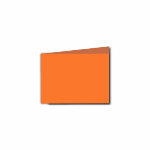 Mandarin Orange Card Blanks Double Sided 240gsm-A7-Landscape