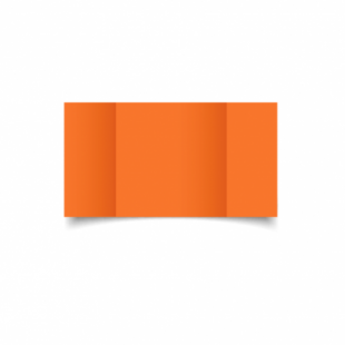 Mandarin Orange Card Blanks Double Sided 240gsm-Large Square-Gatefold
