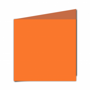 Mandarin Orange Card Blanks Double Sided 240gsm-Large Square-Portrait