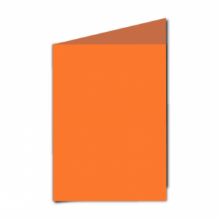 Mandarin Orange Card Blanks Double Sided 240gsm-5"x7"-Portrait