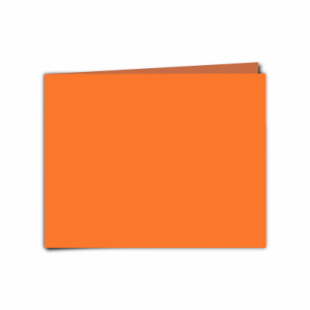 Mandarin Orange Card Blanks Double Sided 240gsm-5"x7"-Landscape
