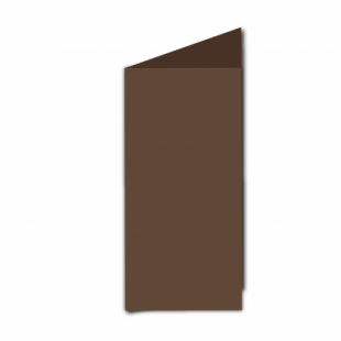 Mocha Brown Card Blanks Double Sided 240gsm-DL-Portrait
