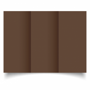 Mocha Brown Card Blanks Double Sided 240gsm-DL-Trifold