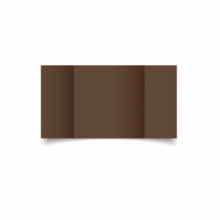 Mocha Brown Card Blanks Double Sided 240gsm-Large Square-Gatefold
