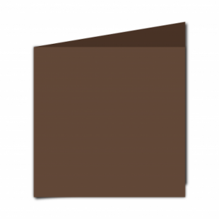 Mocha Brown Card Blanks Double Sided 240gsm-Large Square-Portrait