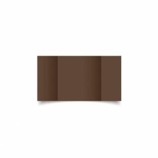 Mocha Brown Card Blanks Double Sided 240gsm-Small Square-Gatefold