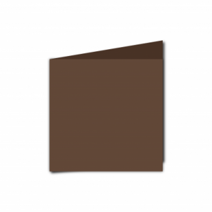 Mocha Brown Card Blanks Double Sided 240gsm-Small Square-Portrait
