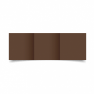 Mocha Brown Card Blanks Double Sided 240gsm-Small Square-Trifold