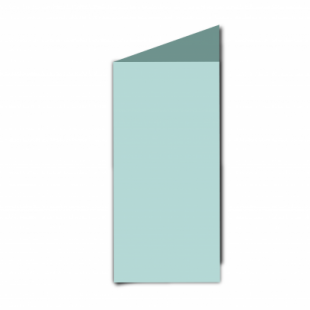 Pale Turquoise Card Blanks Double Sided 240gsm-DL-Portrait