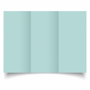 Pale Turquoise Card Blanks Double Sided 240gsm-DL-Trifold