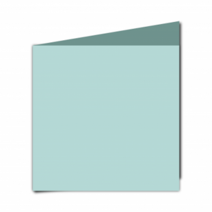 Pale Turquoise Card Blanks Double Sided 240gsm-Large Square-Portrait