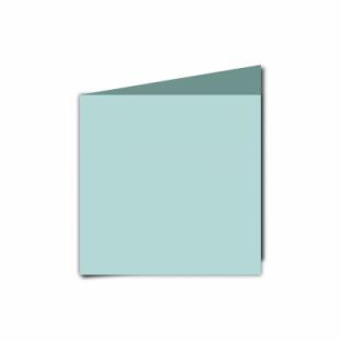 Pale Turquoise Card Blanks Double Sided 240gsm-Small Square-Portrait