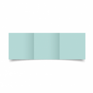 Pale Turquoise Card Blanks Double Sided 240gsm-Small Square-Trifold