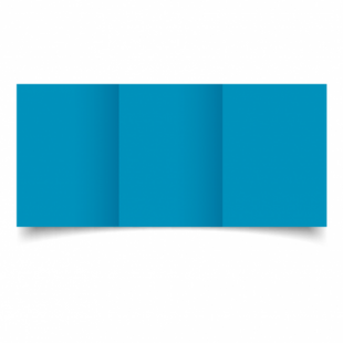 Ocean Blue Card Blanks Double Sided 240gsm-A6-Trifold