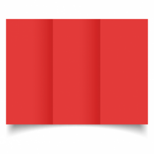 Post Box Red Card Blanks Double Sided 240gsm-DL-Trifold