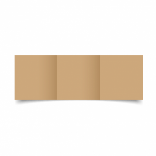 Buff Card Blanks Double Sided 260gsm-Small Square-Trifold