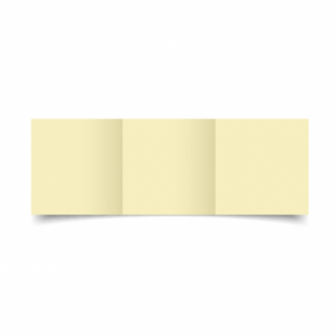 Rich Cream Linen Card Blanks 255gsm-Small Square-Trifold