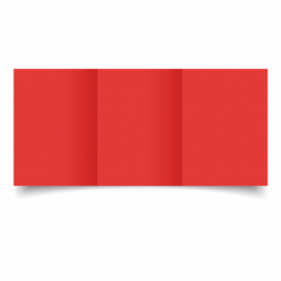 Red Card Blanks Double sided 290gsm-A6-Trifold