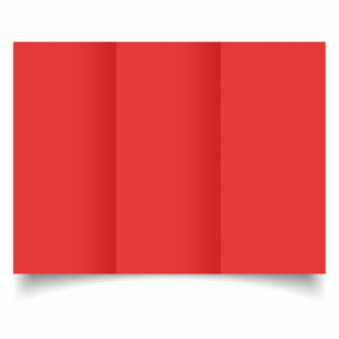 Red Card Blanks Double sided 290gsm-DL-Trifold