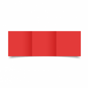 Red Card Blanks Double sided 290gsm-Small Square-Trifold