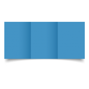 Blue Card Blanks Double sided 290gsm-A6-Trifold