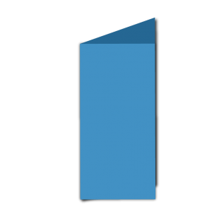 Blue Card Blanks Double sided 290gsm-DL-Portrait
