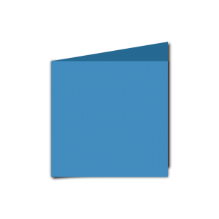 Blue Card Blanks Double sided 290gsm-Small Square-Portrait